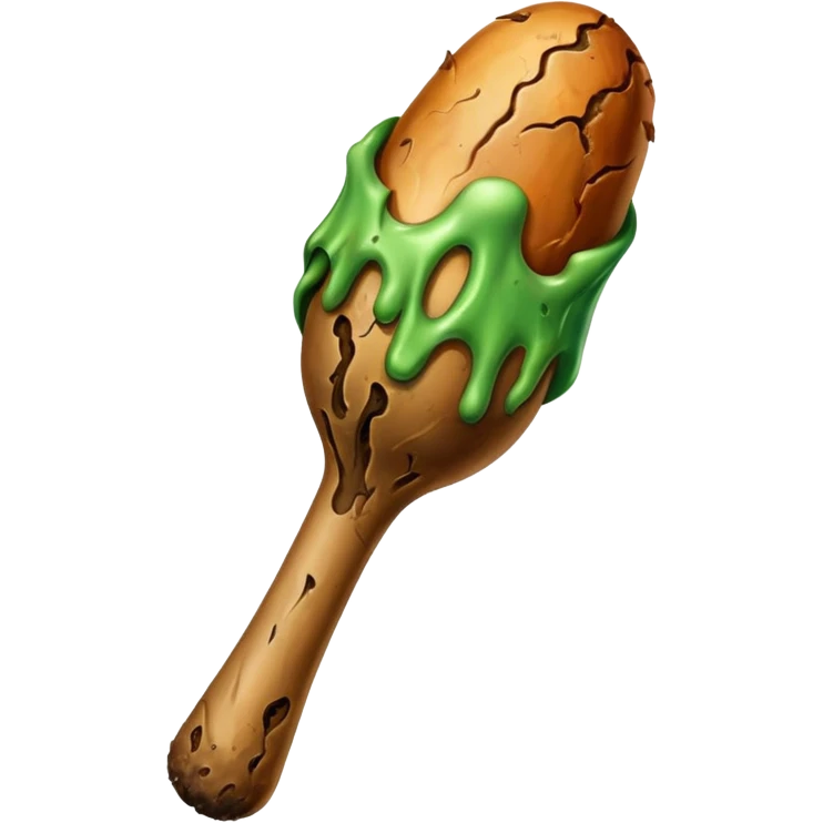 Rotten flesh drumstick emoji