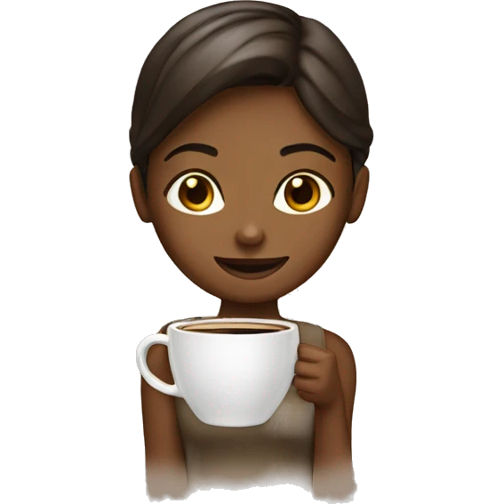 Girls coffee  emoji