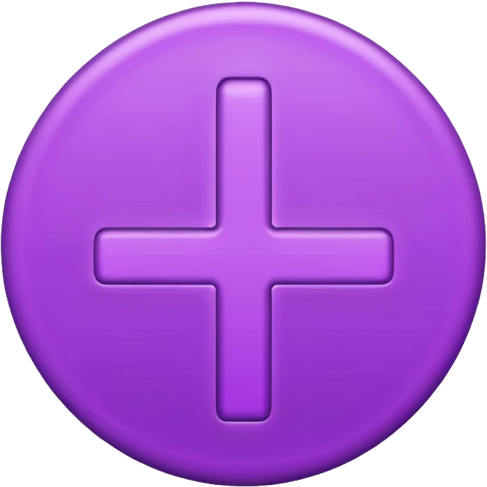 purple rounded edges "plus" emoji emoji