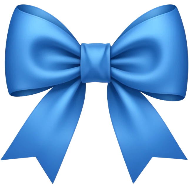 blue ribbon bow emoji