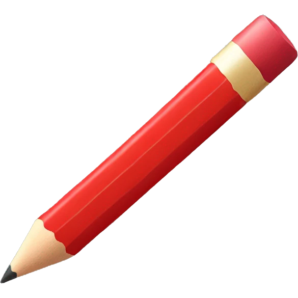 RED PENCIL emoji