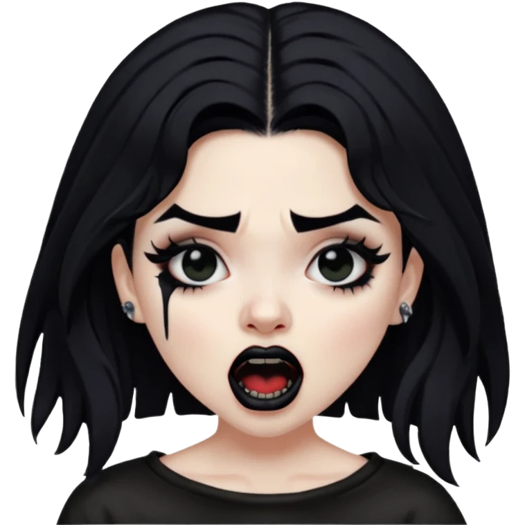 Mexican goth girl can’t sleep and yells about new suicideboy album
 emoji