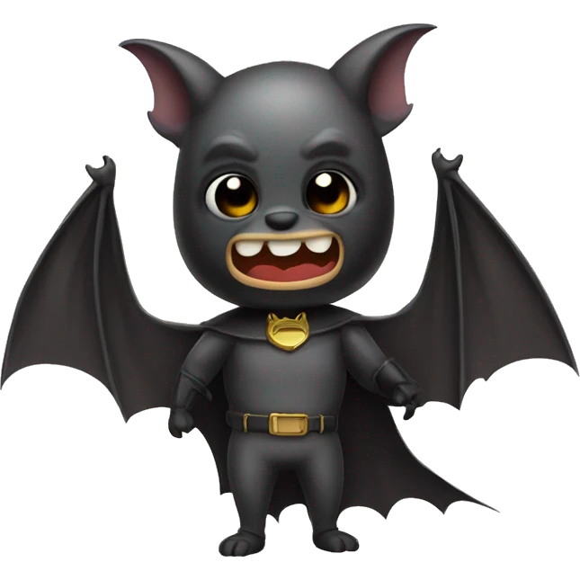 Bat wearing a sombrer emoji