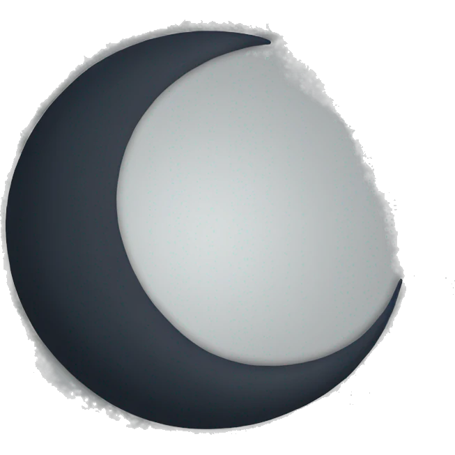 Crescent moon emoji