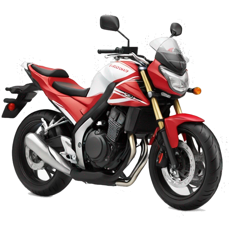 Red and white 2015 Honda CB500F emoji
