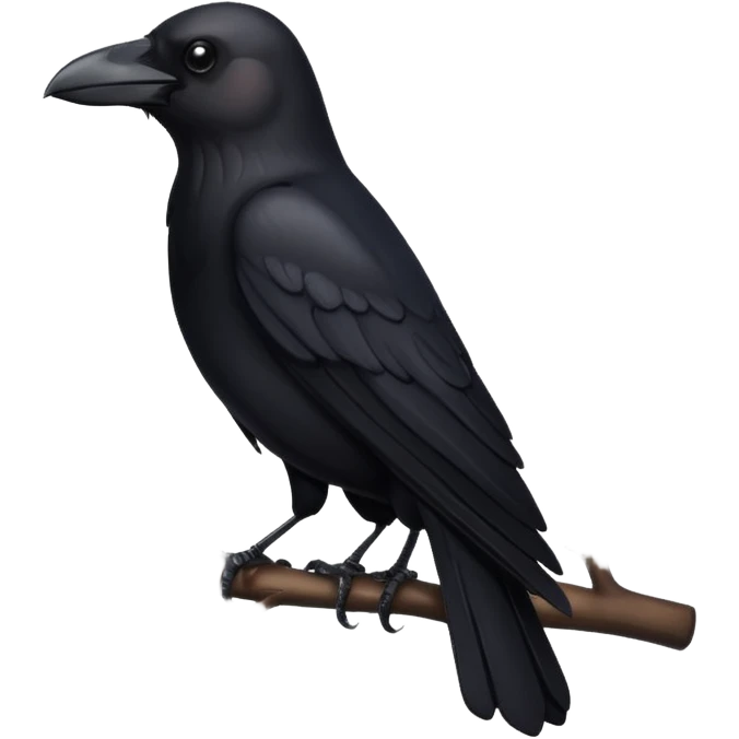 Crow flying emoji