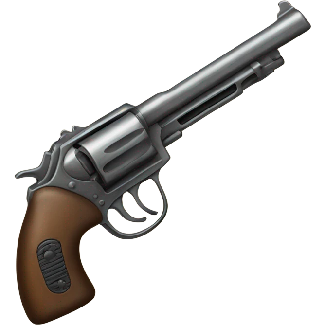 a pistolgun with a bow tied on the grip emoji