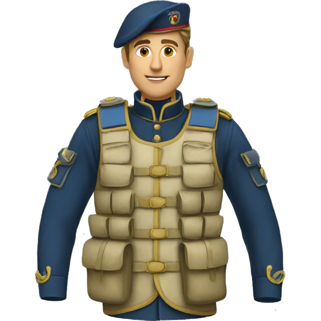 Militaire French gilet pare balle emoji