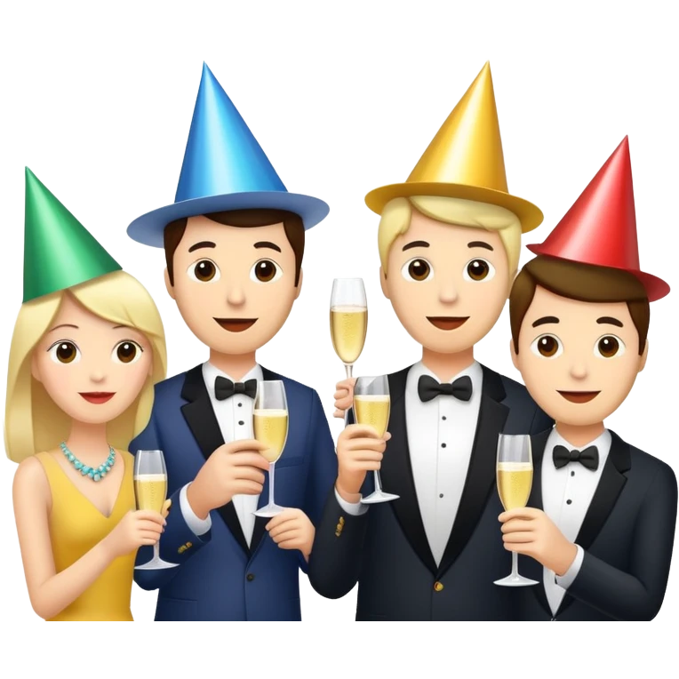 A big party with all our friends emoji