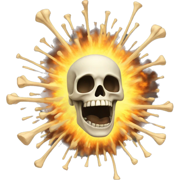 skeleton explosion emoji