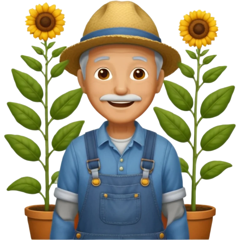 grandfather gardener emoji