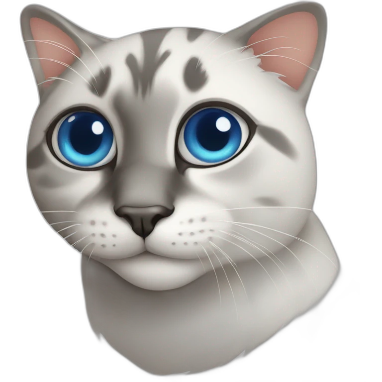cat ojos azules hermoso emoji