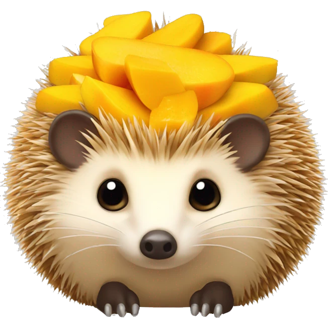 mango hedgehog emoji