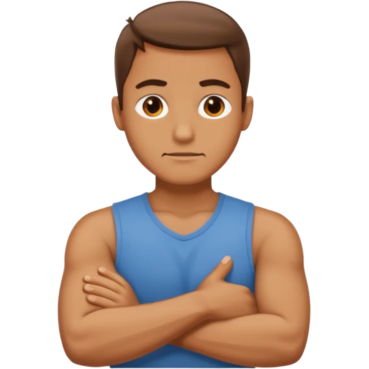 man say no with his hands crosswise emoji