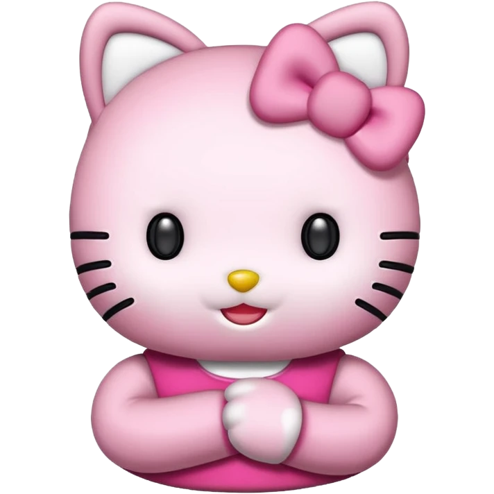 hello kitty with a 67 emoji