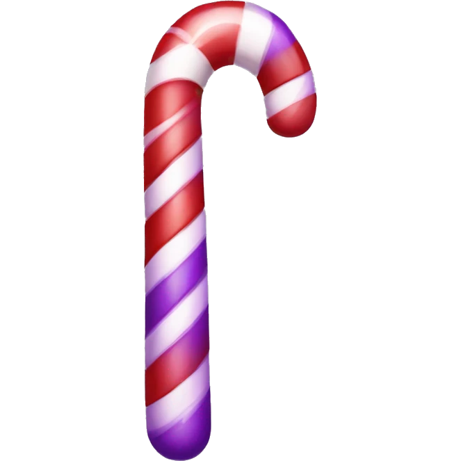 Purple candy cane  emoji
