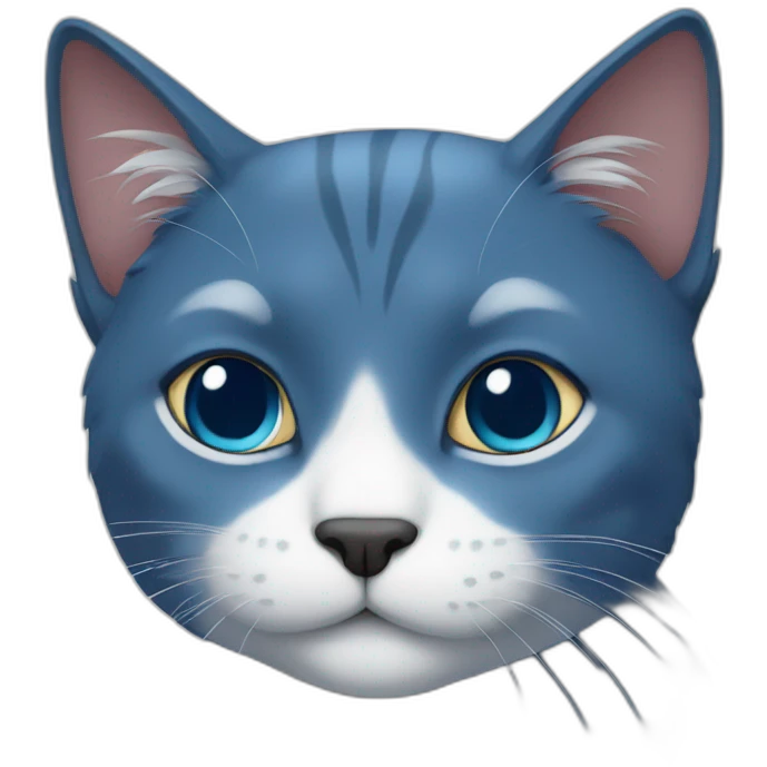 Blu cat emoji