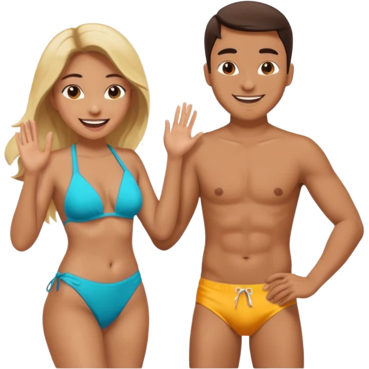 Man Slapping woman’s booty emoji