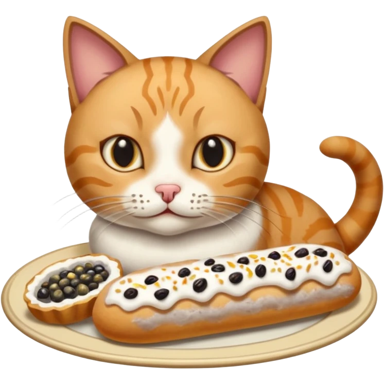  Katze mit hering und dresdener stollen emoji