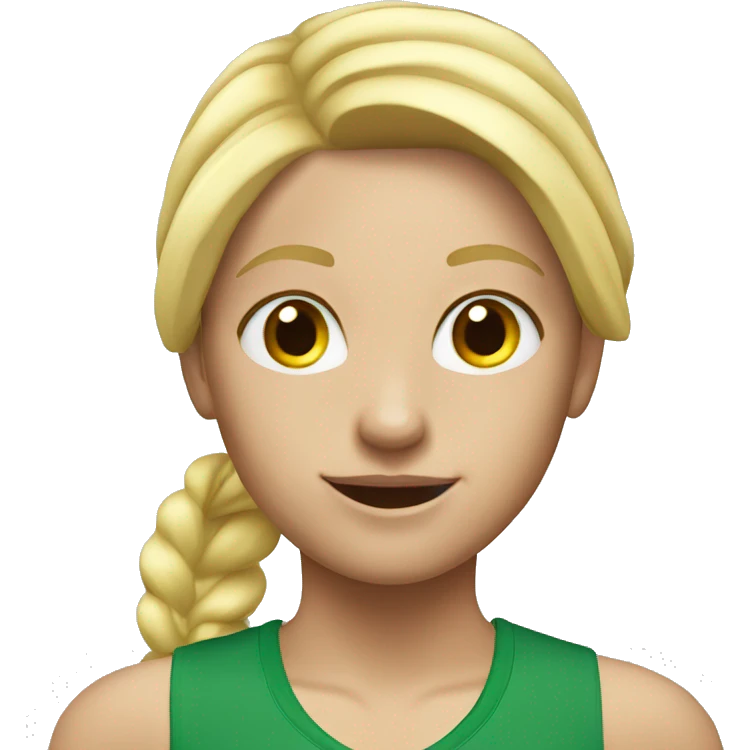 Blonde sport girl emoji