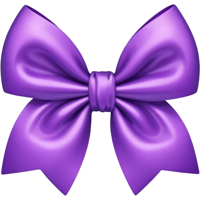 glitter purple and cian hair bow emoji