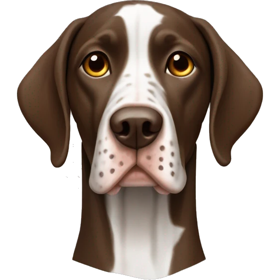 brown Braque Francais dog French Pointer  emoji