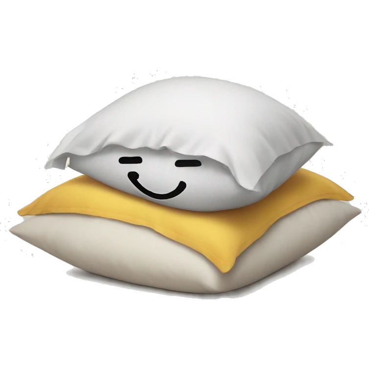 cartoon head buried in pillow emoji