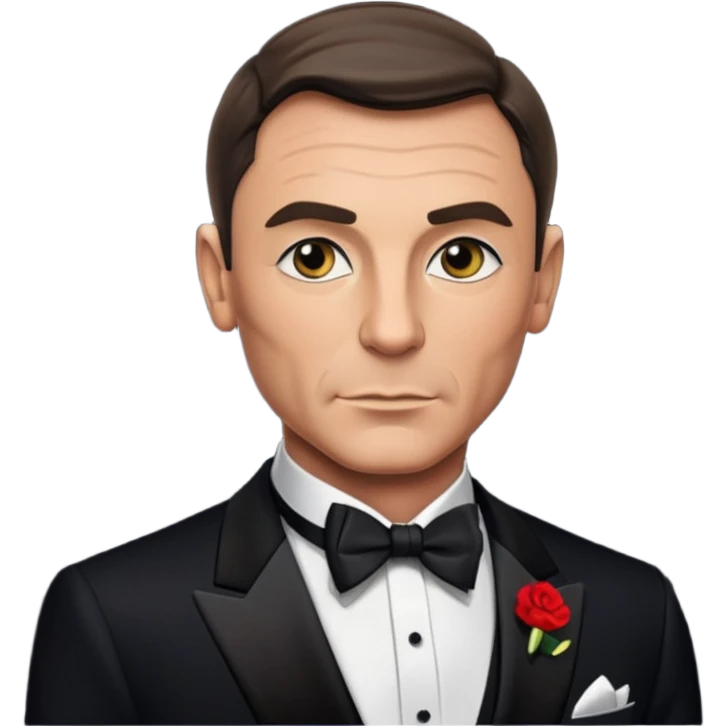 James Bond at the casino emoji