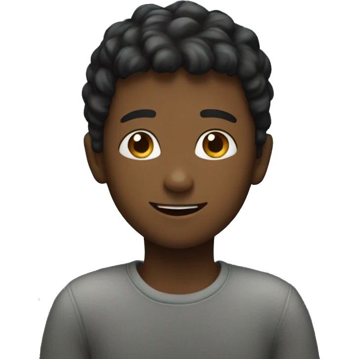 a boy and stars emoji