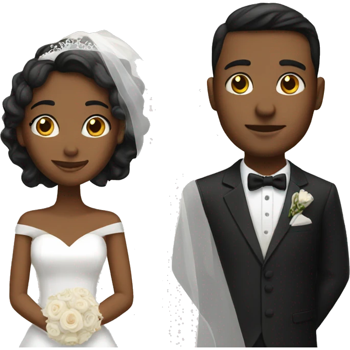 couple in wedding attire emoji