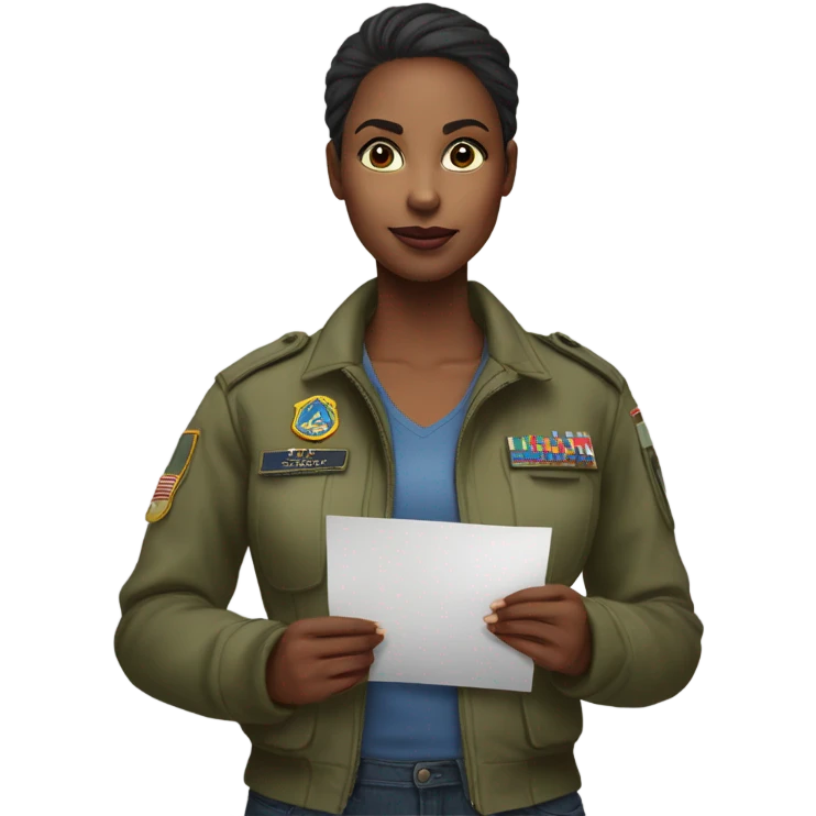 military girlfriend  emoji