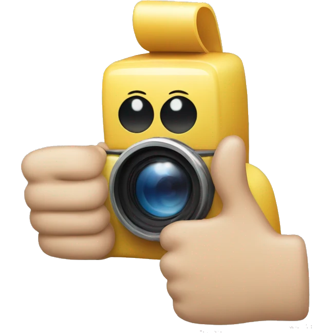 Thumbs up camera  emoji
