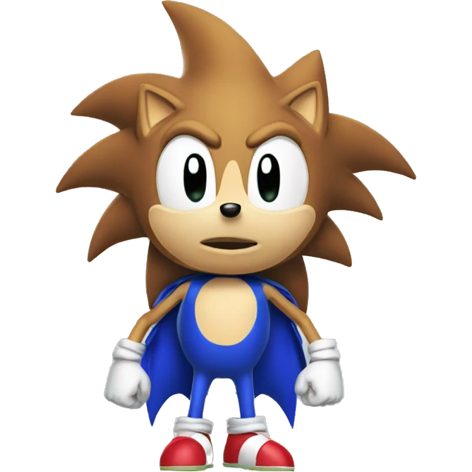Sonic qui rigole emoji