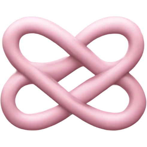 Infinity love pink  emoji