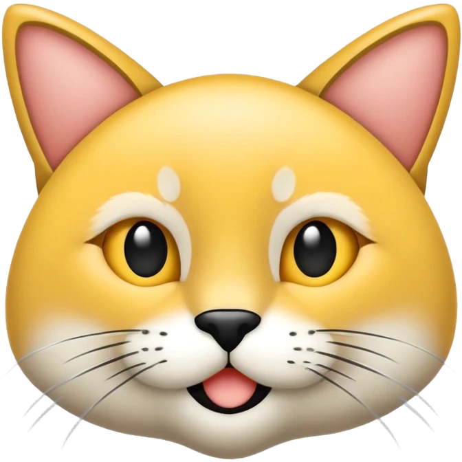 Kot biało czarny z psem emoji