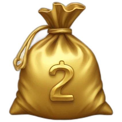 golden money bag emoji