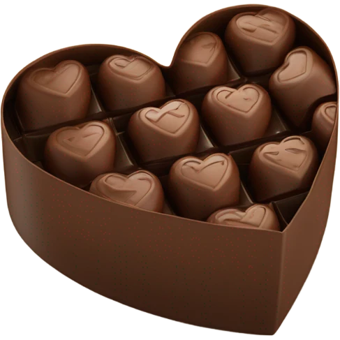 heart box of poop emoji chocolates  emoji