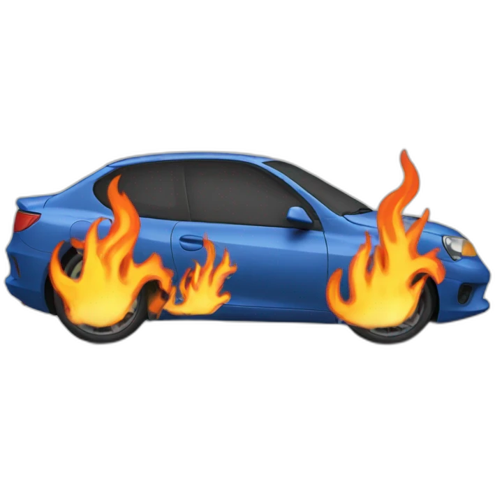 Car agir flames emoji