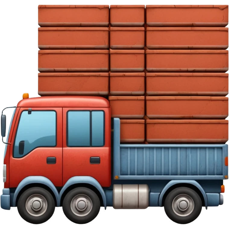 A truck with a thousand bricks  emoji