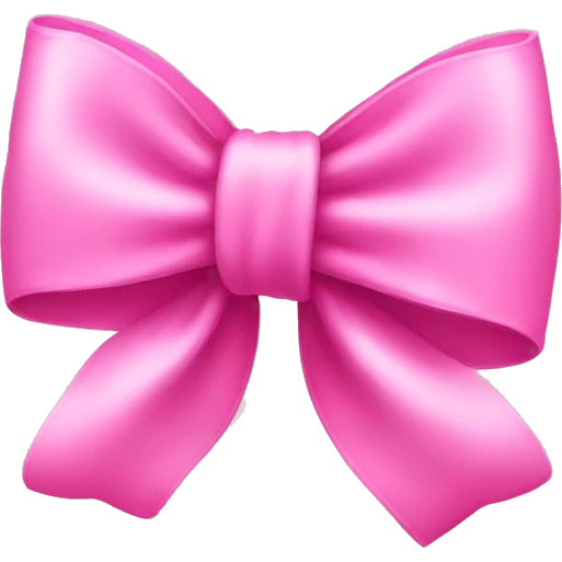 Pink bow emoji