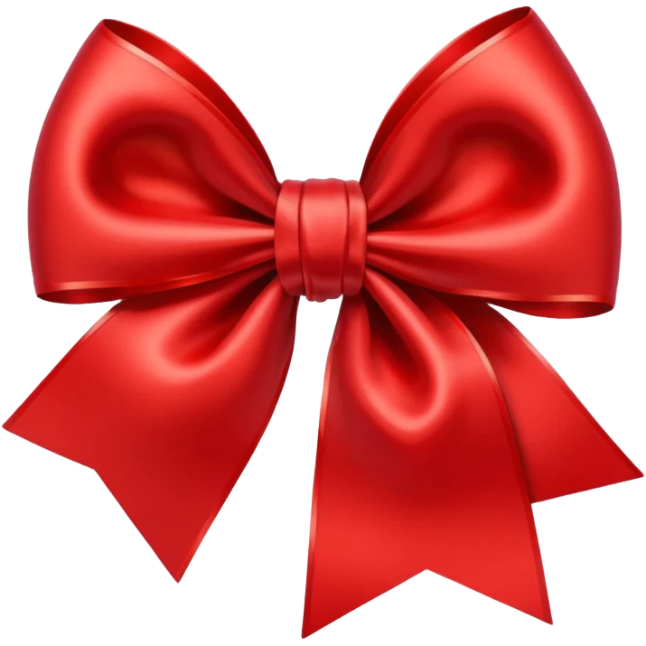 Red christmas bow emoji