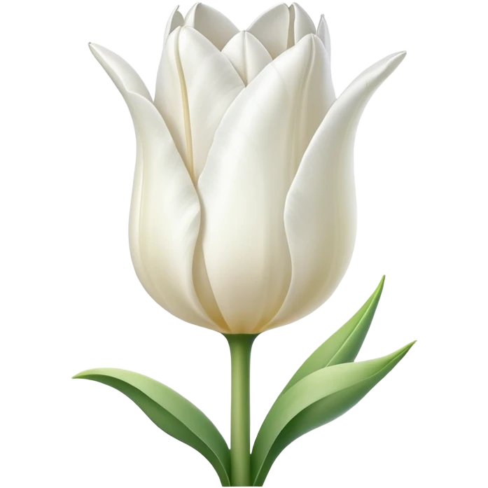 White tulipa emoji