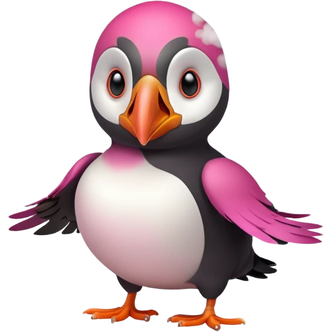 pink puffin angry steam emoji