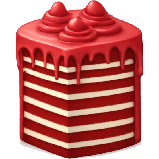 red cake emoji