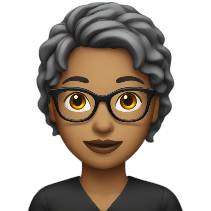 woman with glasses emoji