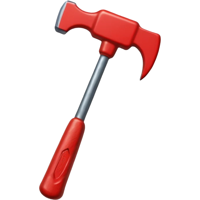 big red hammer emoji