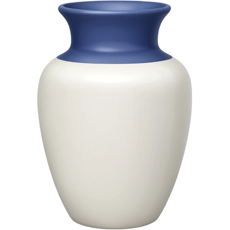 vaso branco sem flores emoji