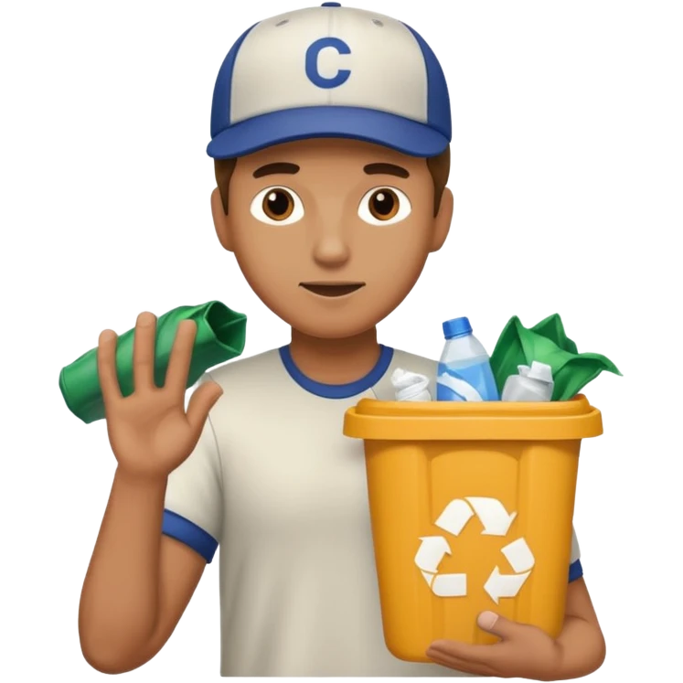 man taking out the trash emoji