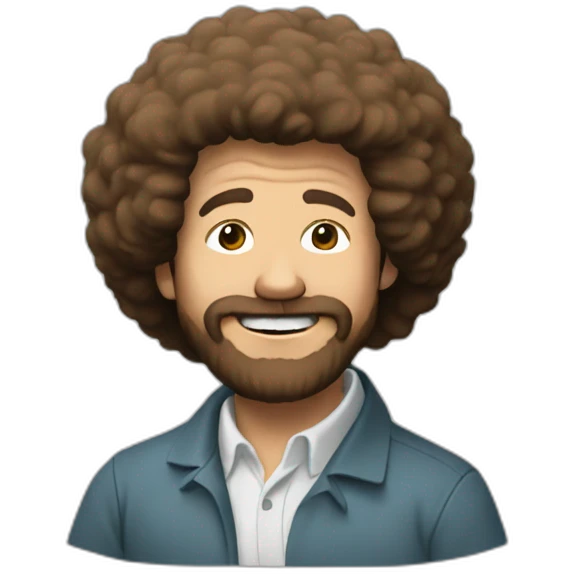 bob ross painting emoji