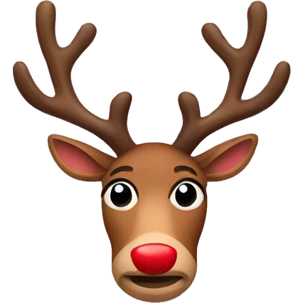 rudolph reindeer emoji